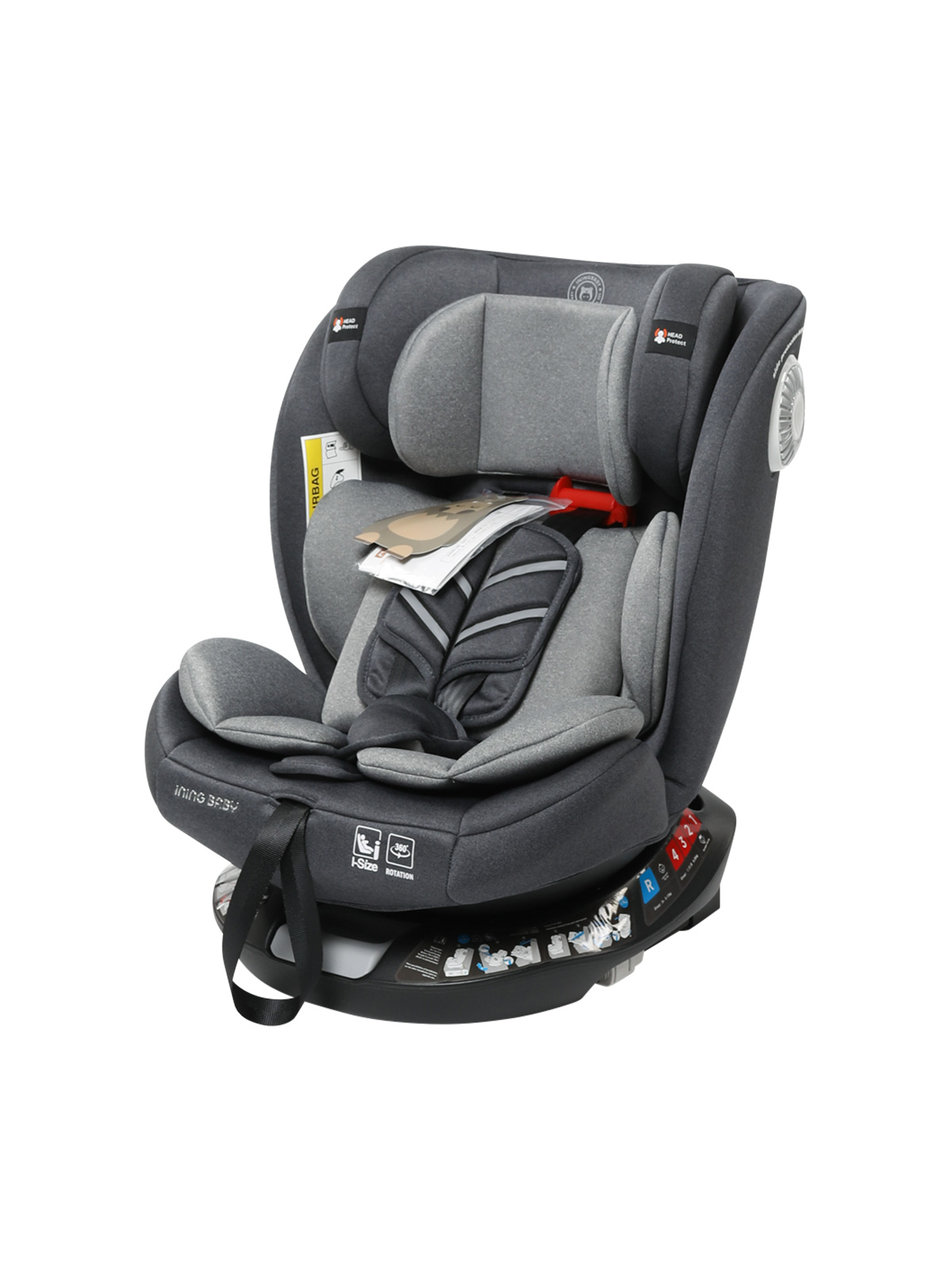 Автокресло Ining baby KRC001 Light grey купить по цене 10489 ₽ в  интернет-магазине Детский мир