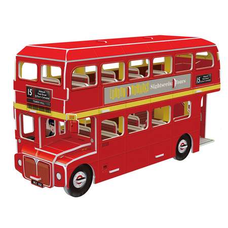 Пазл CubicFun Лондонский двухэтажный автобус 3D 57деталей S3018h