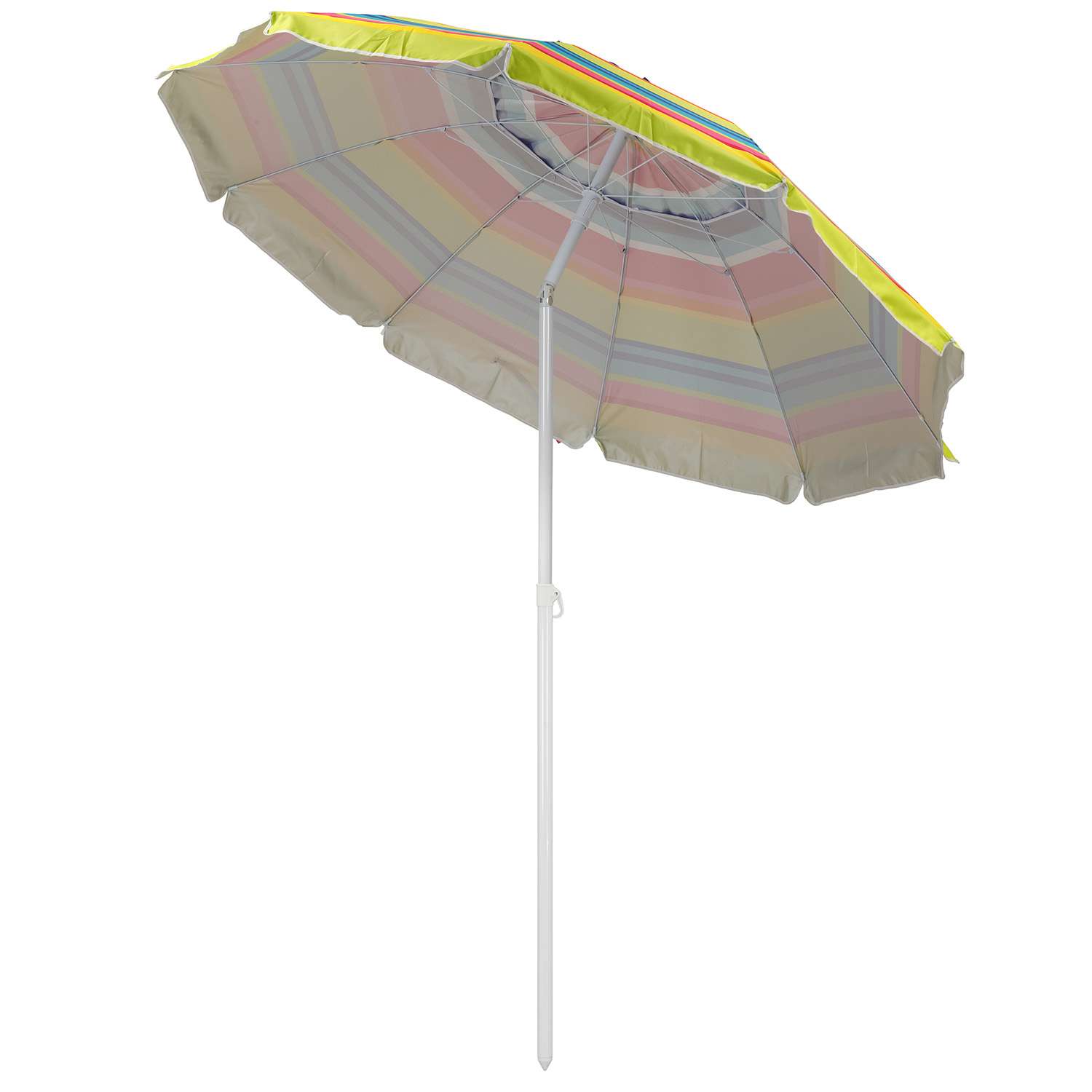 Зонт пляжный BABY STYLE солнцезащитный большой садовый с клапаном 2.2 м с наклоном Премиум Oxford - фото 4