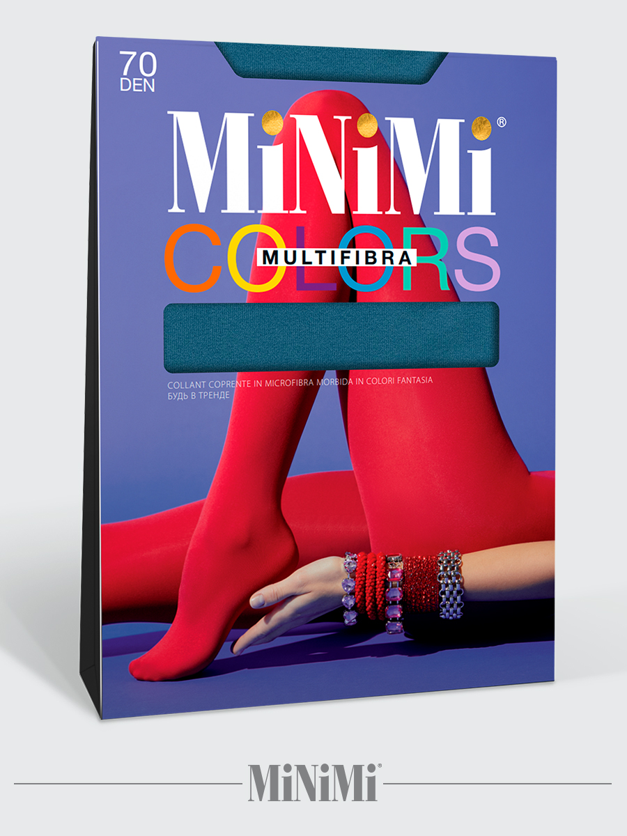 Колготки MiNiMi Mini MULTIFIBRA COLORS 70 Acqua (Синий) - фото 9
