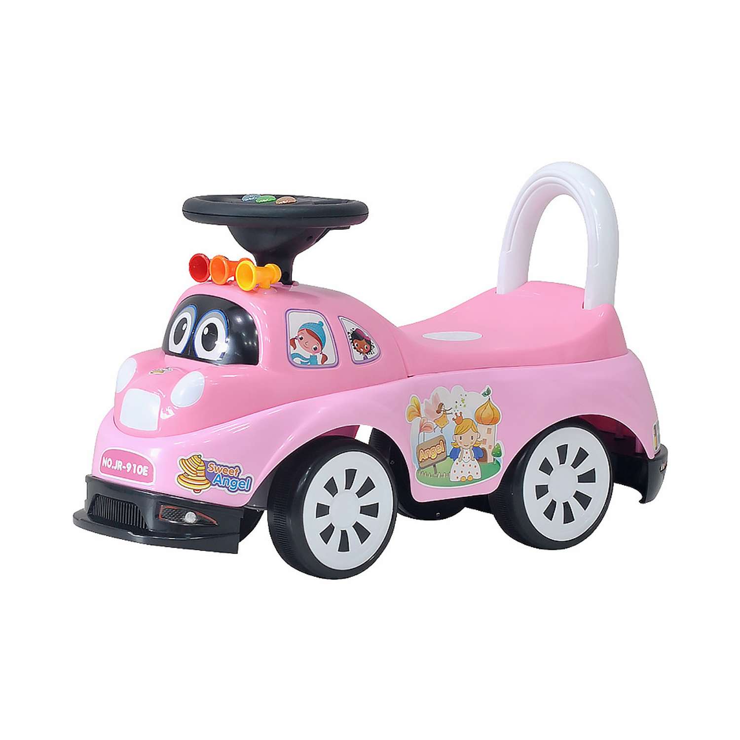 Детская каталка EVERFLO Happy car ЕС-910 pink - фото 1