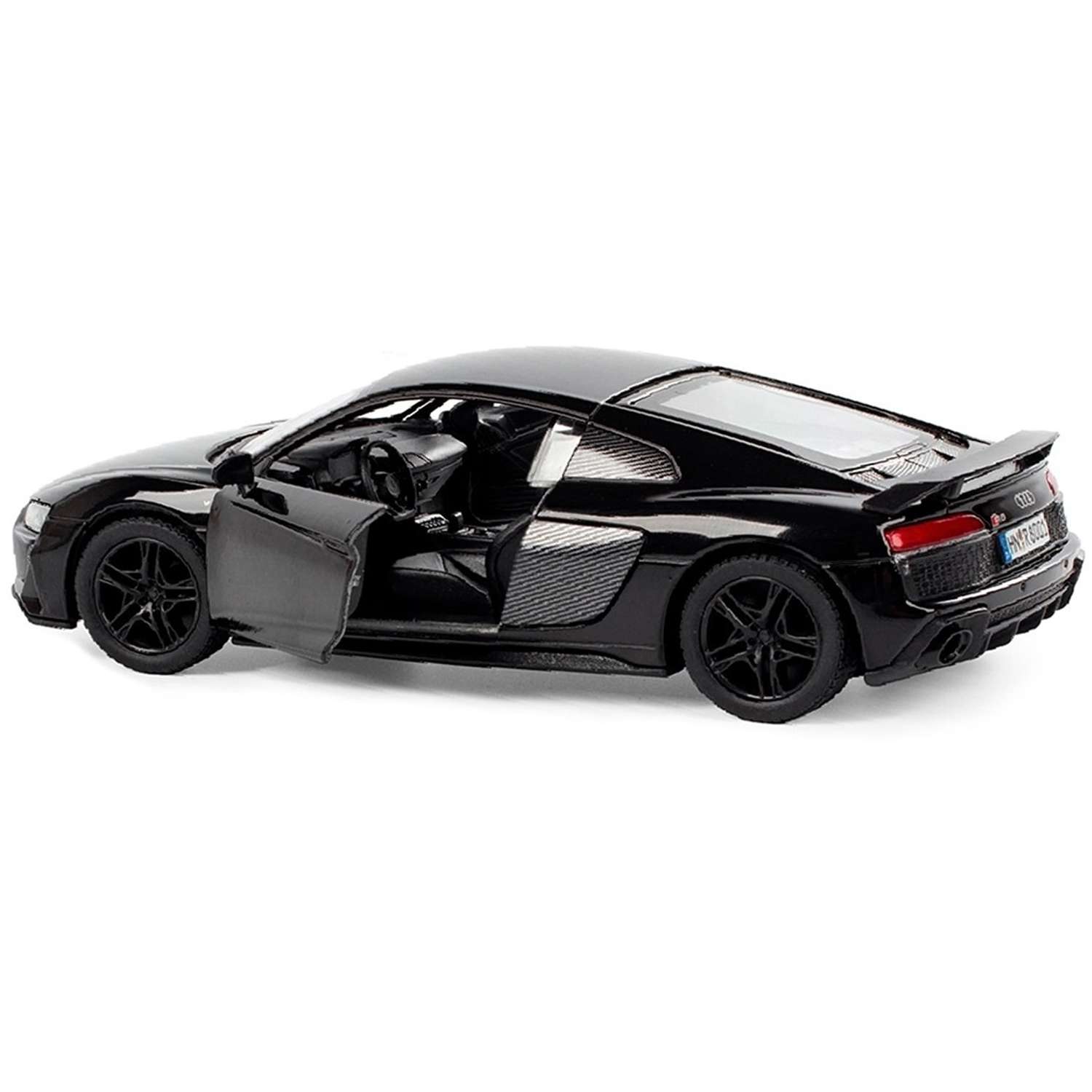 Модель KINSMART Ауди R8 Coupe 2020 1:36 черная КТ5422/3 - фото 2
