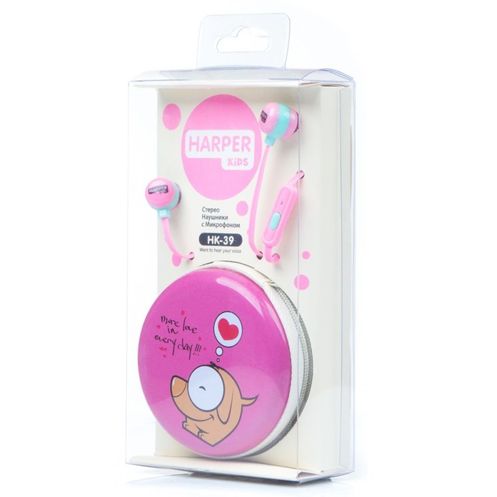 Наушники HARPER Kids HK-39 Pink - фото 1