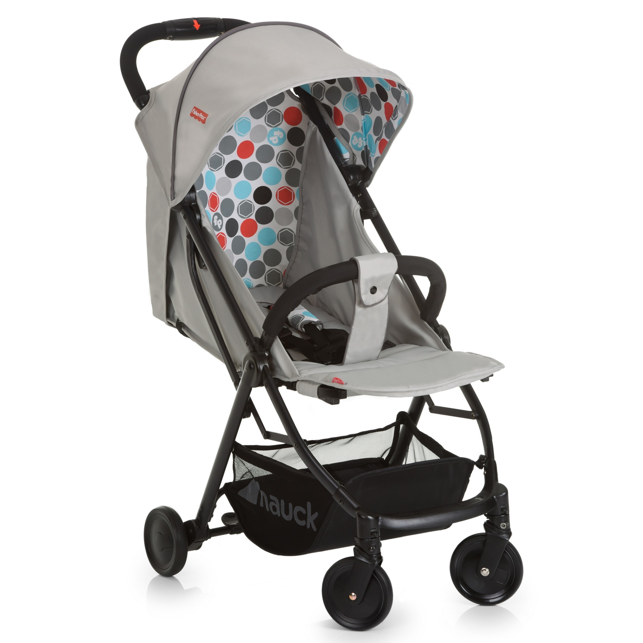 Коляска прогулочная Fisher Price Rio Plus Gumball Grey - фото 1