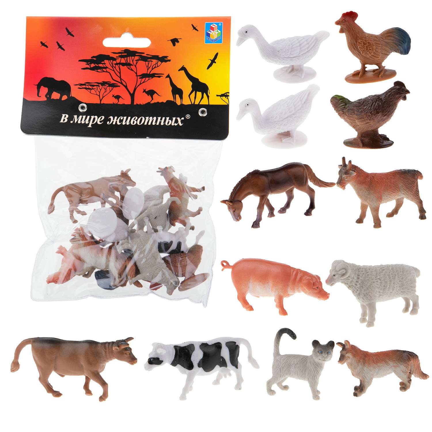 Набор игровой 1Toy В мире животных Ферма 12предметов Т50552 - фото 15