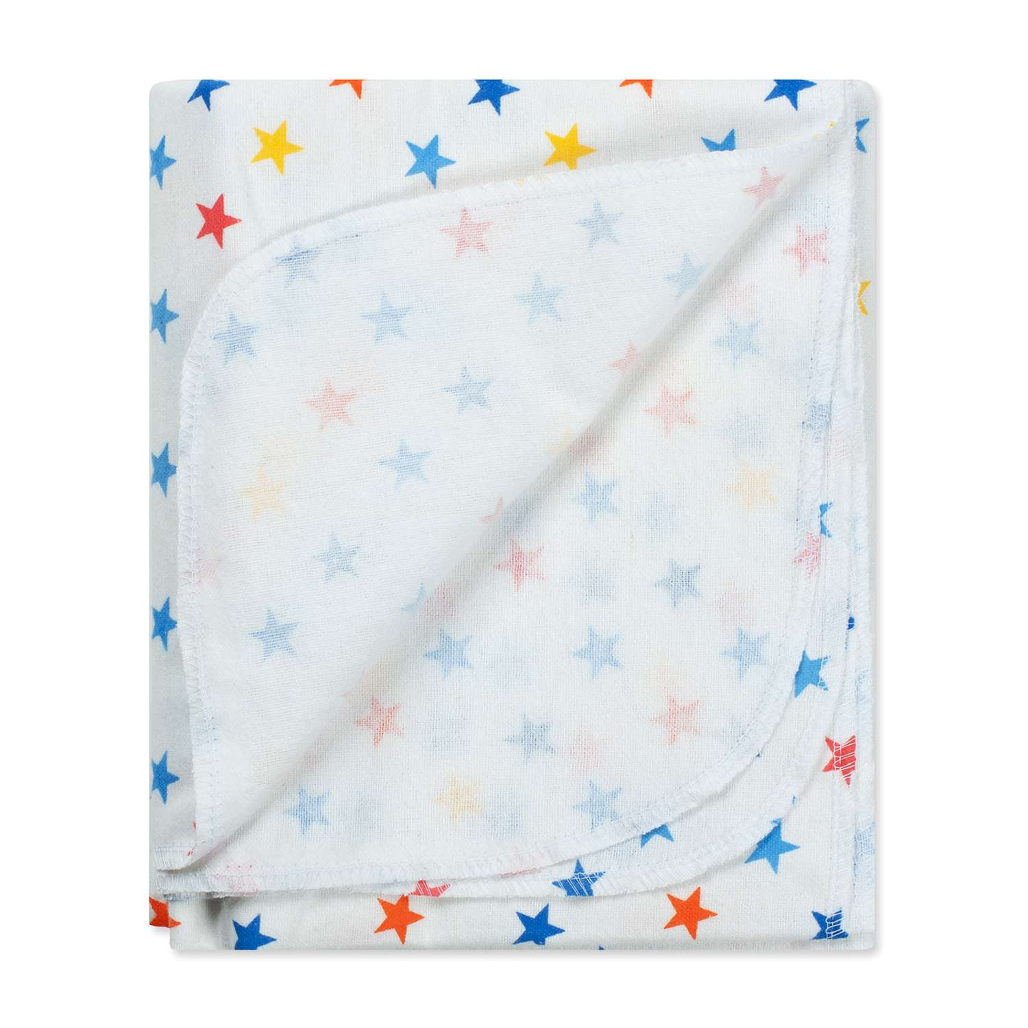 Пеленки фланелевые Чудо-чадо для новорожденных «Тренды» 85х120см Звезды синие 2 шт - фото 4