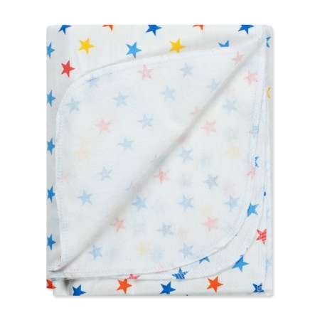 Пеленки фланелевые Чудо-чадо для новорожденных «Тренды» 85х120см Звезды синие 2 шт
