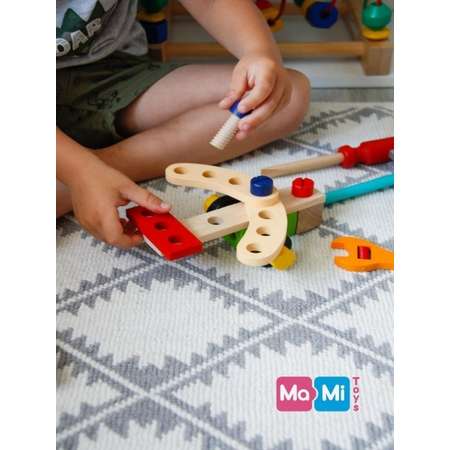 Деревянный конструктор Ma-Mi Toys Строительный набор