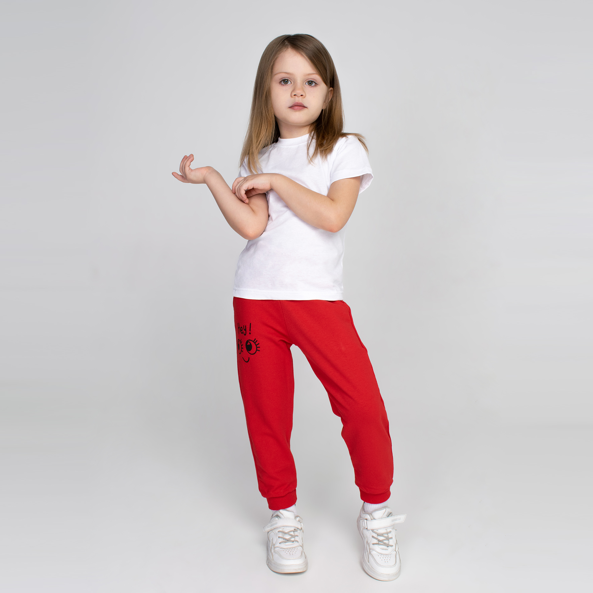Спортивные брюки Счастливая малинка М-1315 крас - фото 3