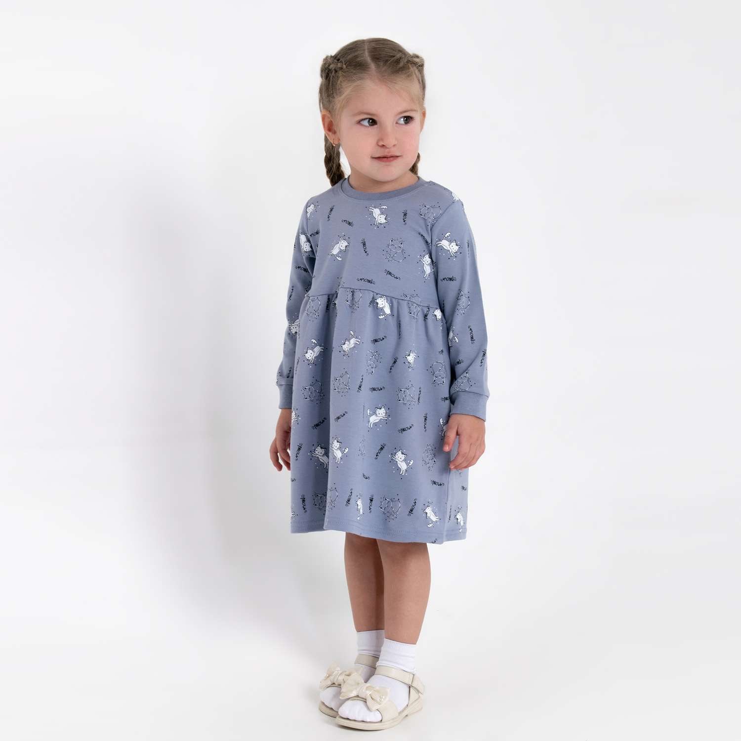 Платье Mami-kids Т-031/серый - фото 1