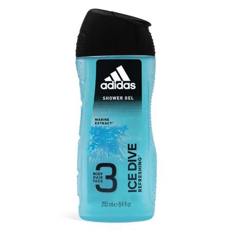 Гель для душа Adidas 3 в 1 для мужчин Ice Dive 250 мл