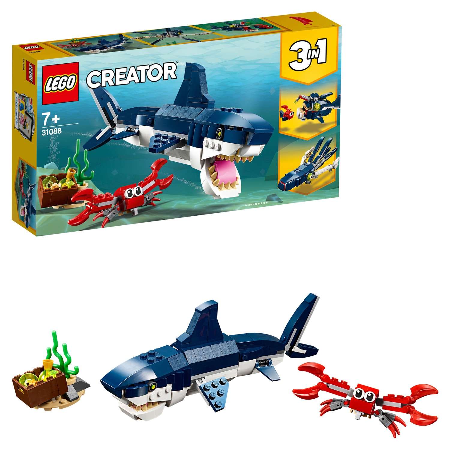 Конструктор LEGO Creator Обитатели морских глубин блочный - фото 1
