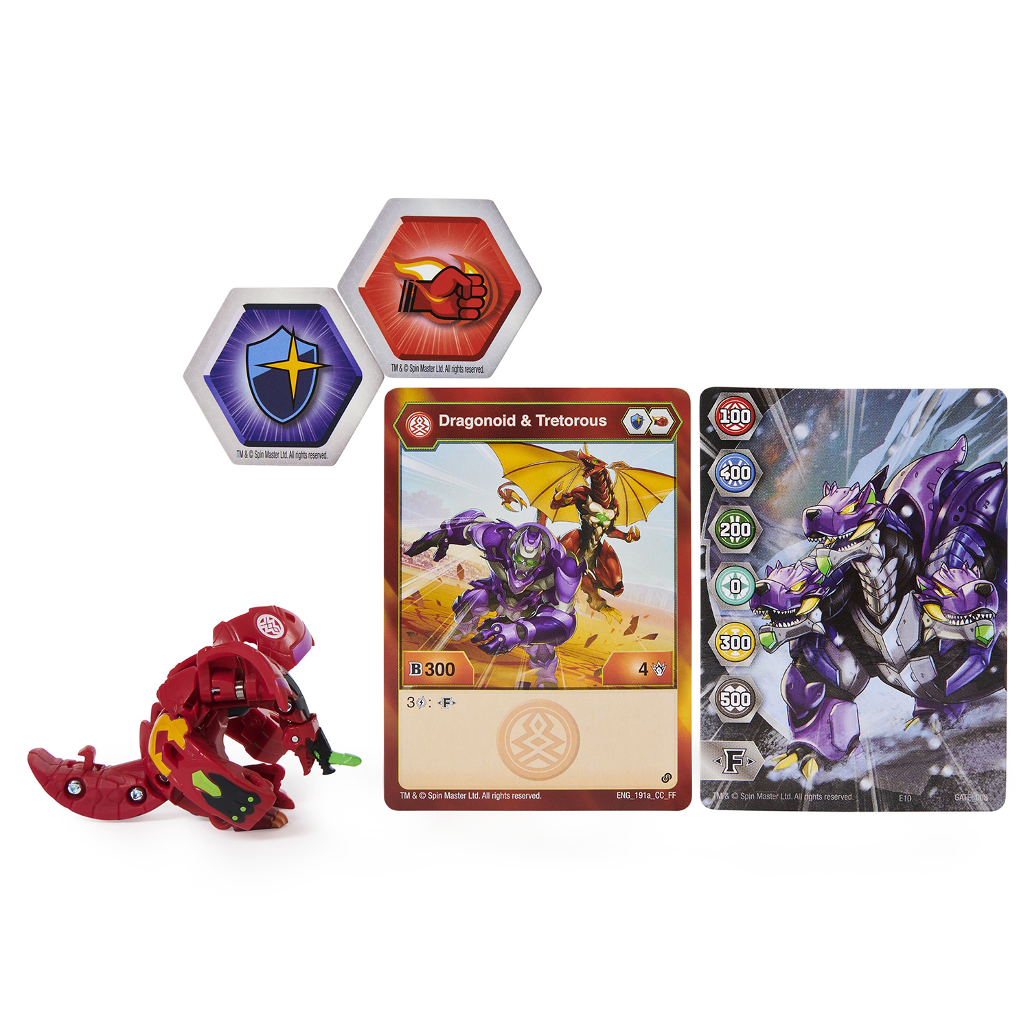 Фигурка-трансформер Bakugan S2 DragoTrollRedBlk 6055868/20124827 - фото 1