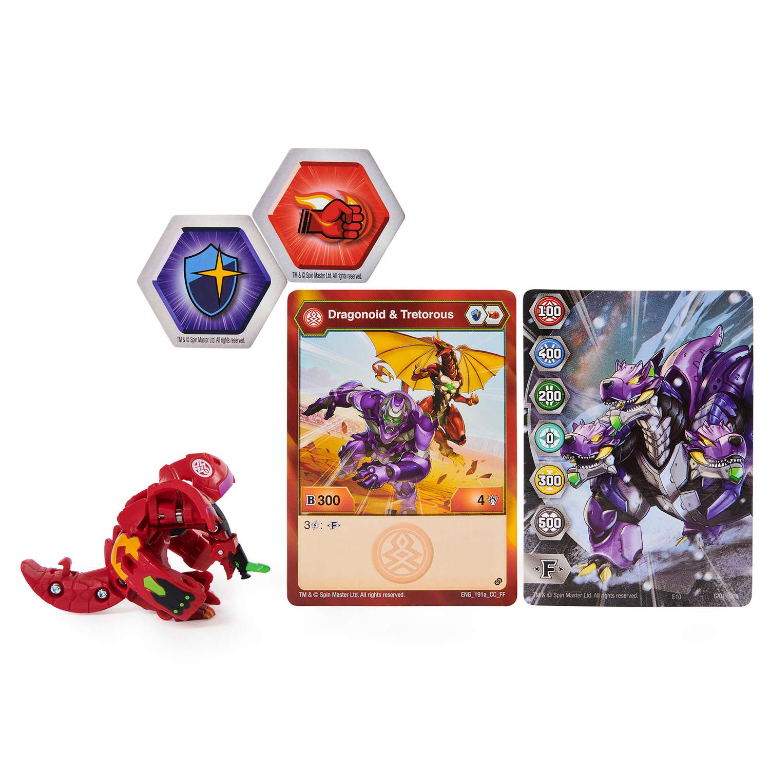 Фигурка-трансформер Bakugan S2 DragoTrollRedBlk 6055868/20124827 - фото 1