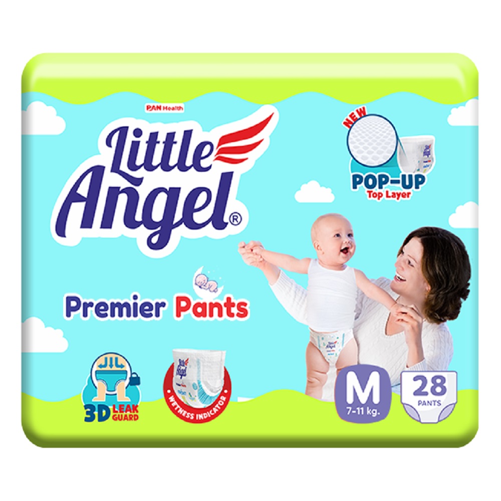 Подгузники-трусики Little Angel. Premier M (5-7 кг) 28штук - фото 1