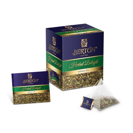 Чай зеленый в пирамидках Berton Травяное удовольствие