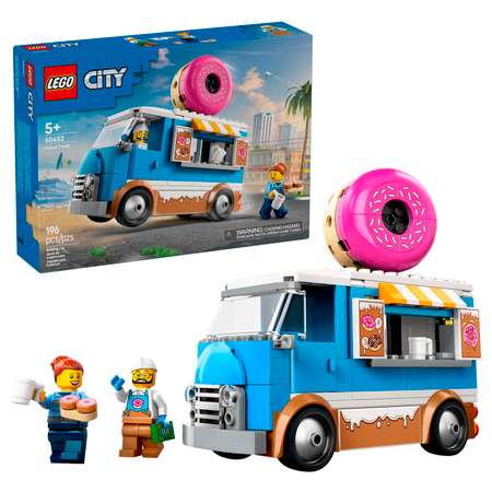 Конструктор детский LEGO City Фургон с пончиками