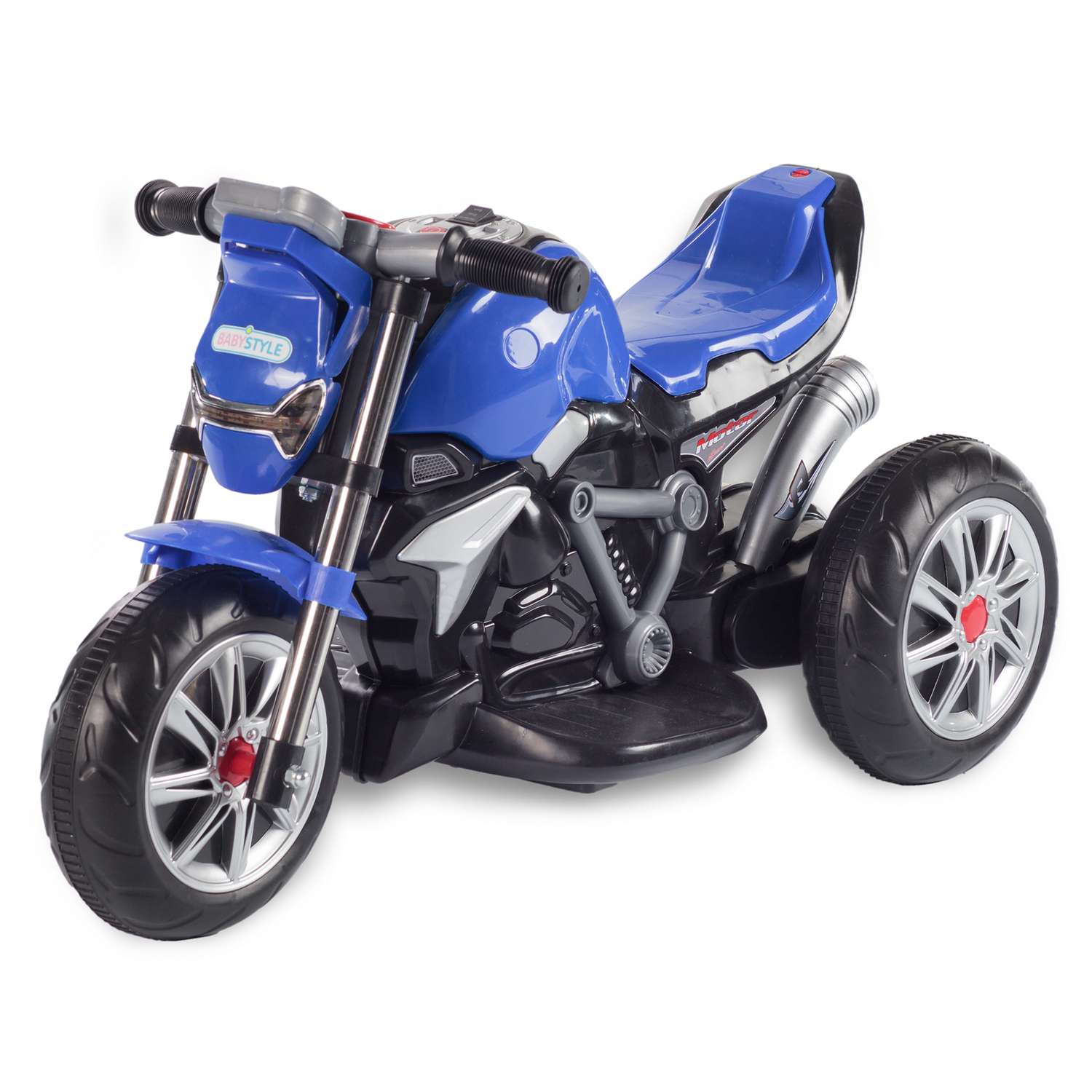Мотоцикл BABY STYLE на аккумуляторе синий - фото 2