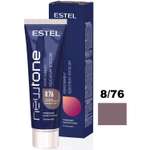 Оттеночный бальзам Estel Professional NEWTONE маска для тонирования волос 8/76 светло-русый коричнево-фиолетовый 60 мл