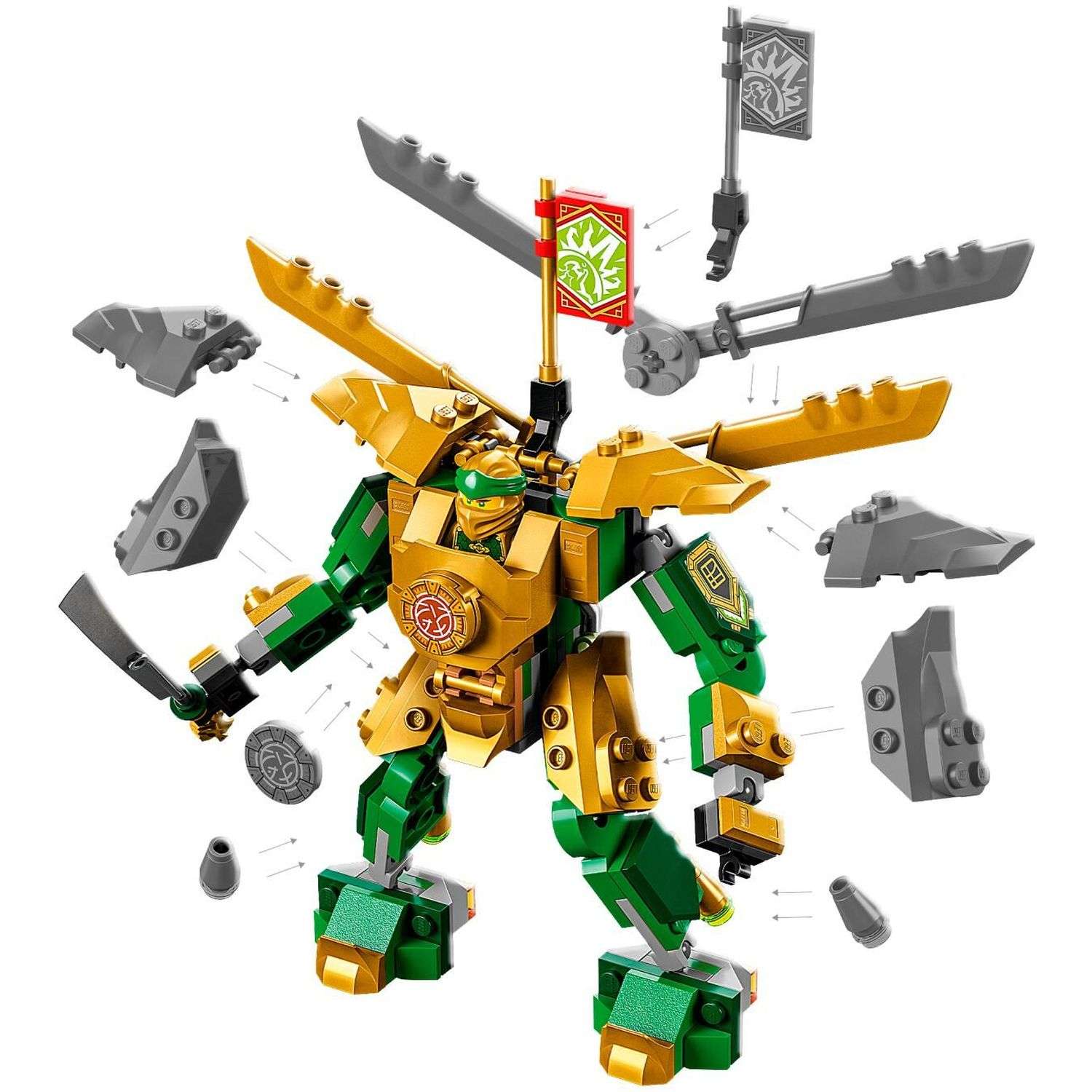 Конструктор LEGO Битва роботов Ллойда Ниндзяго 71781 - фото 4