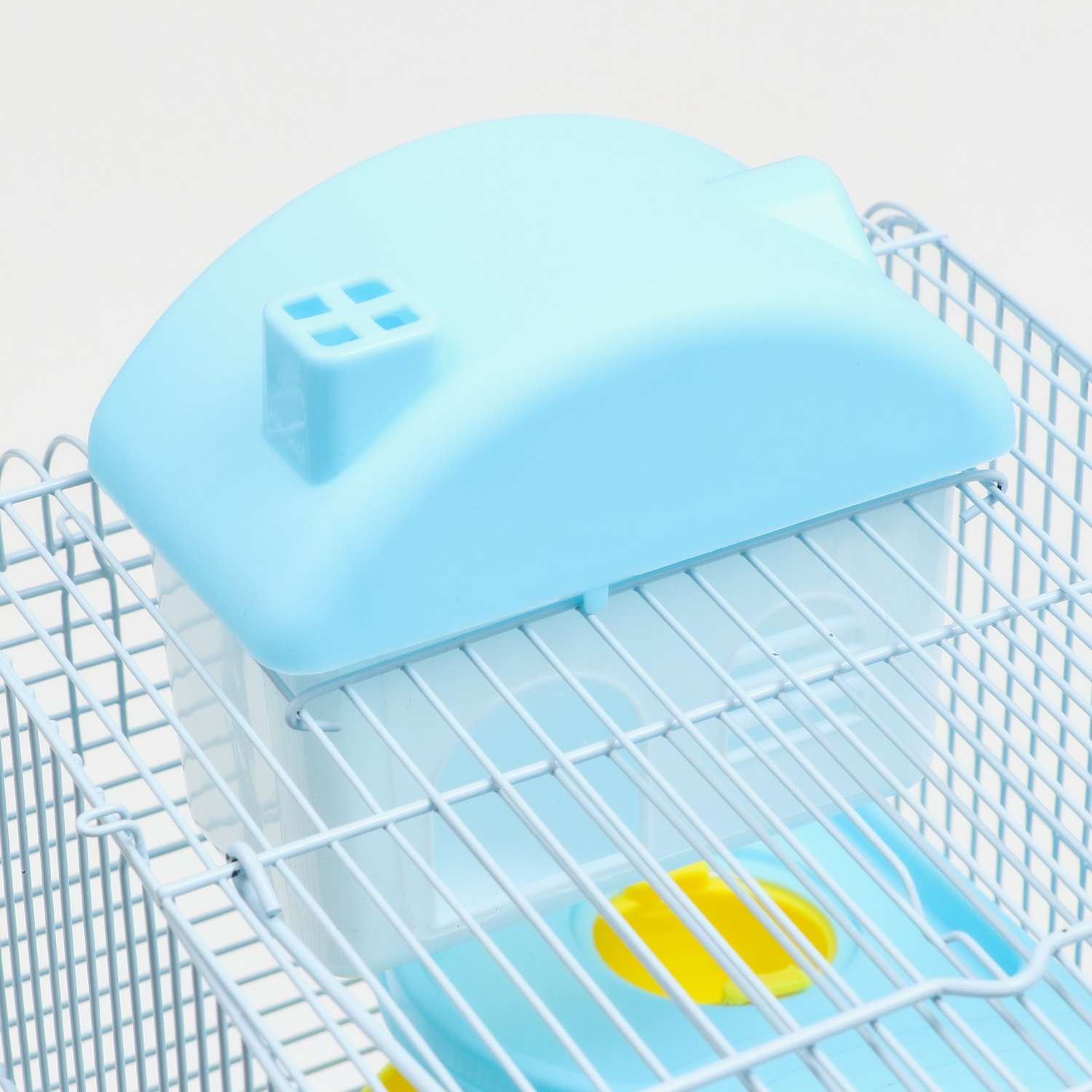 Клетка для мелких грызунов Пижон с наполнением 27х21х45 см. голубая - фото 4