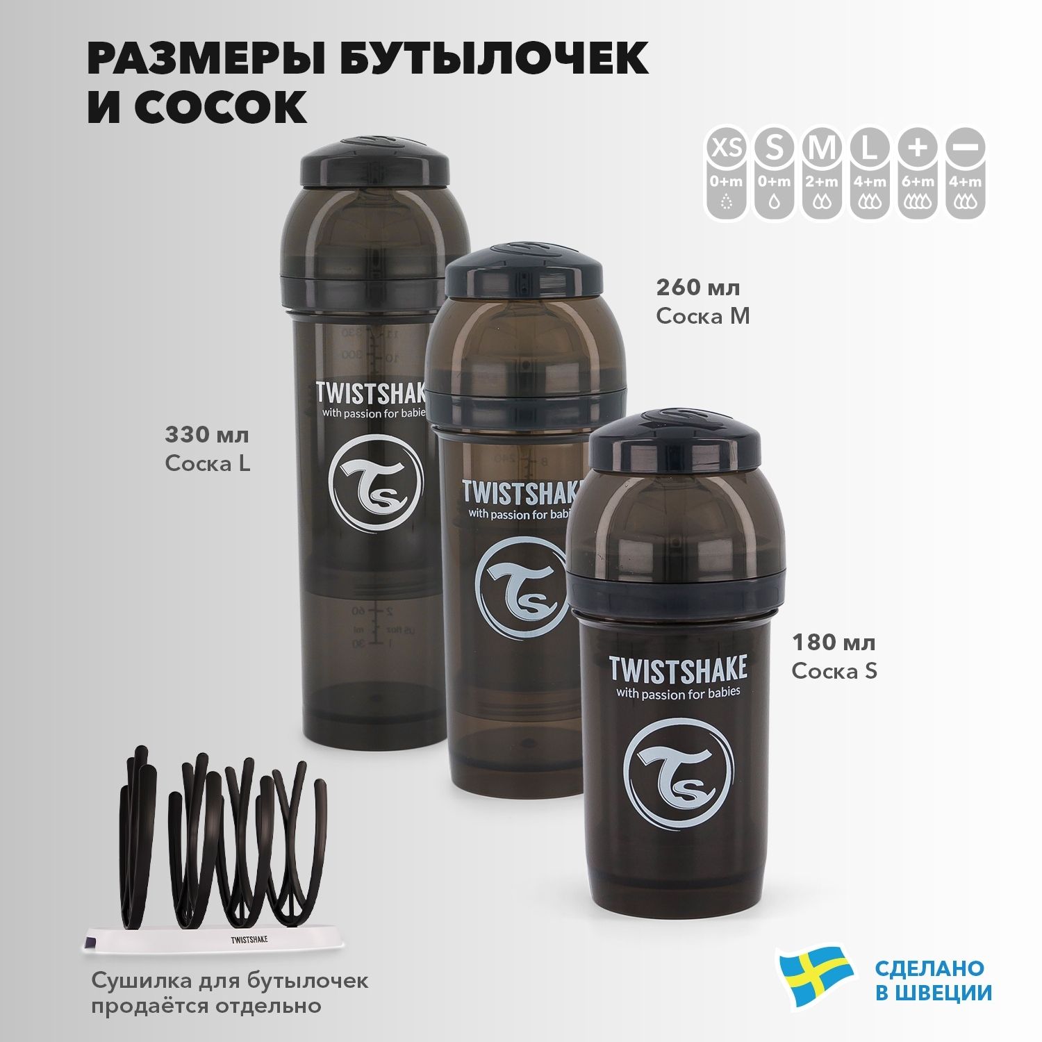 Бутылочка Twistshake Антиколиковая для кормления Чёрный супергерой 180 мл 0 мес+ - фото 6