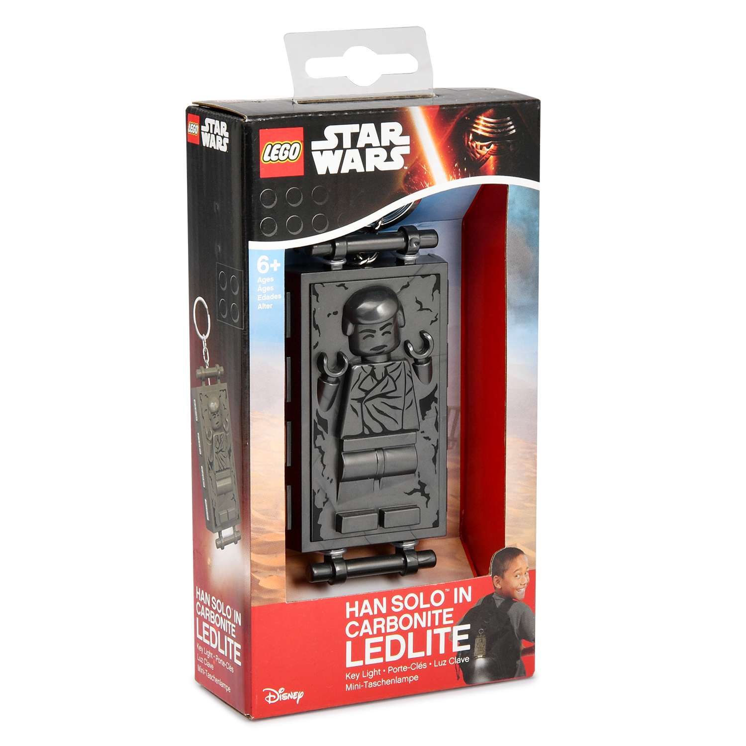 Аксессуар LEGO Star Wars Брелок-фонарик для ключей Han Solo (Хан Соло) в карбоните LGL-KE72 - фото 2