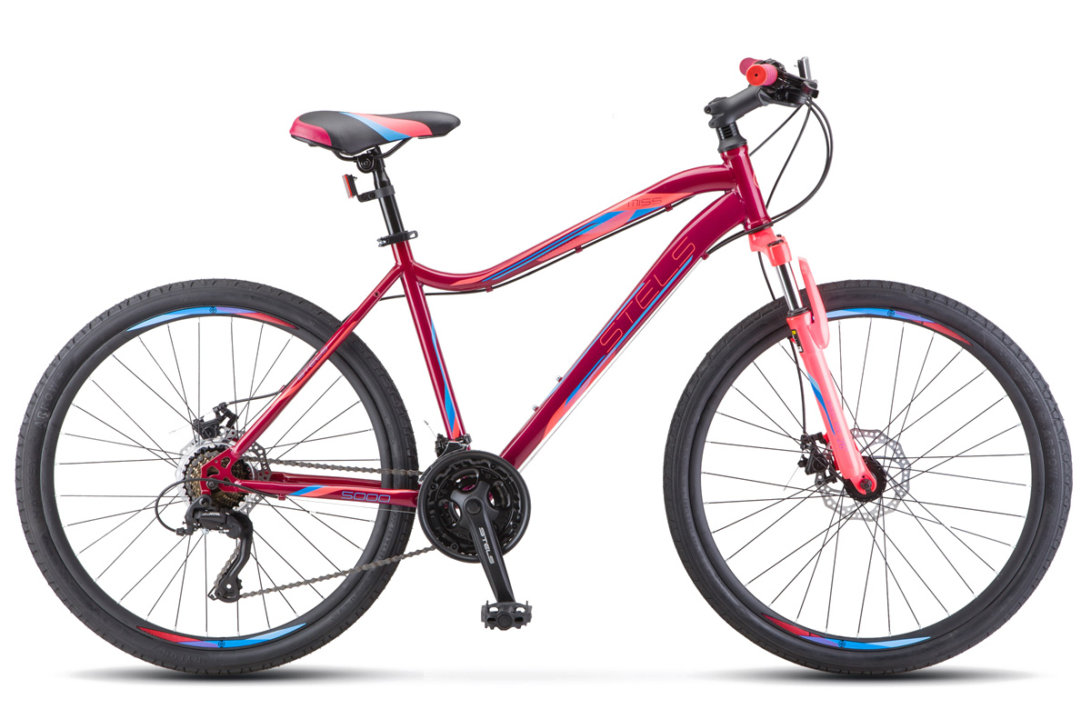 Велосипед STELS Miss-5000 D 26 V020 16 Вишнёвый/розовый - фото 1