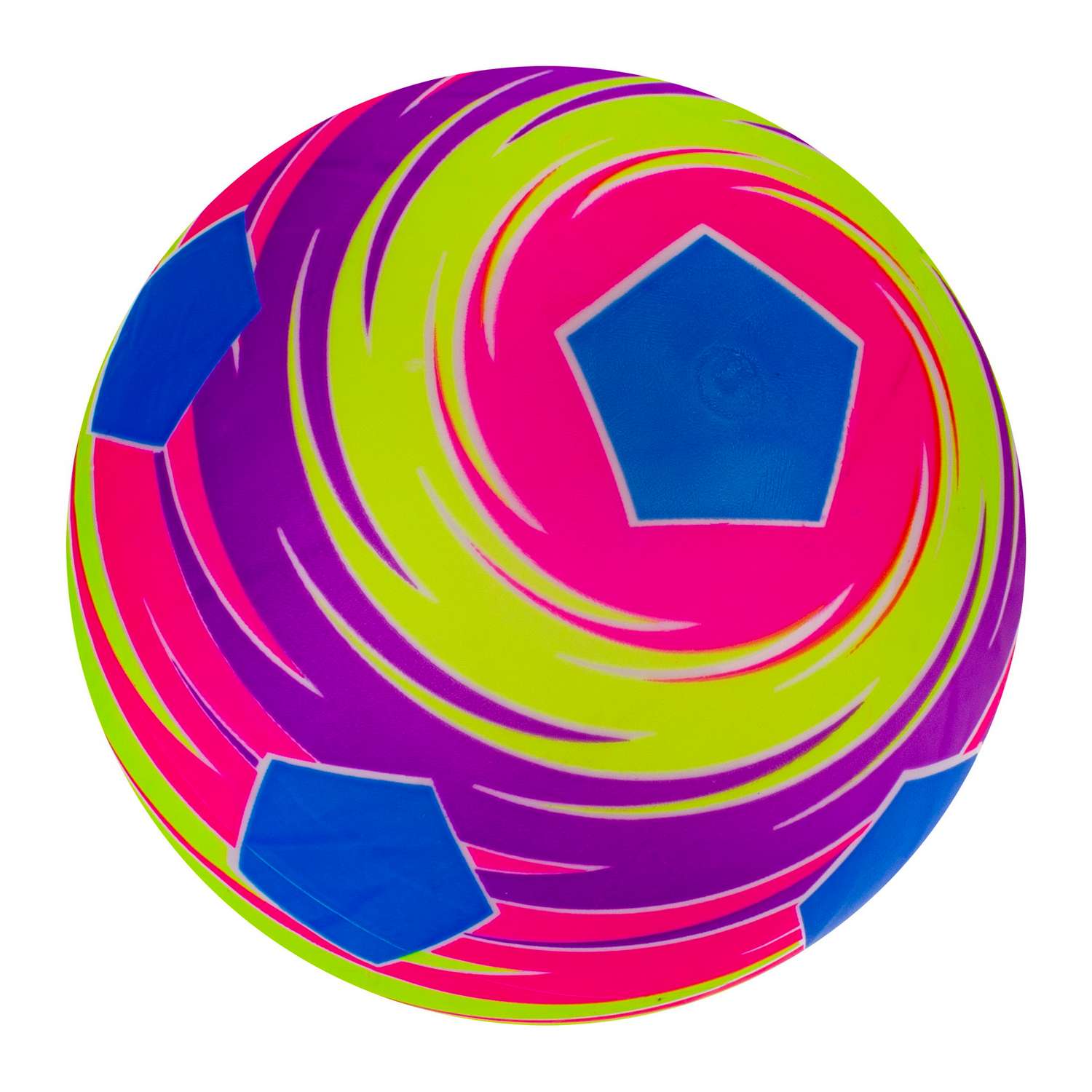 Мяч детский 23 см 1TOY принт футбол резиновый надувной - фото 1