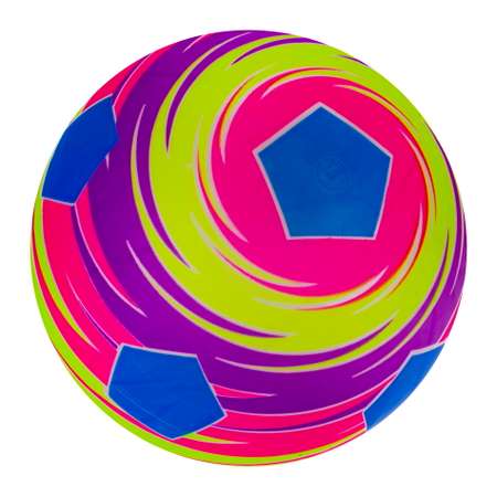 Мяч детский 23 см 1TOY принт футбол резиновый надувной