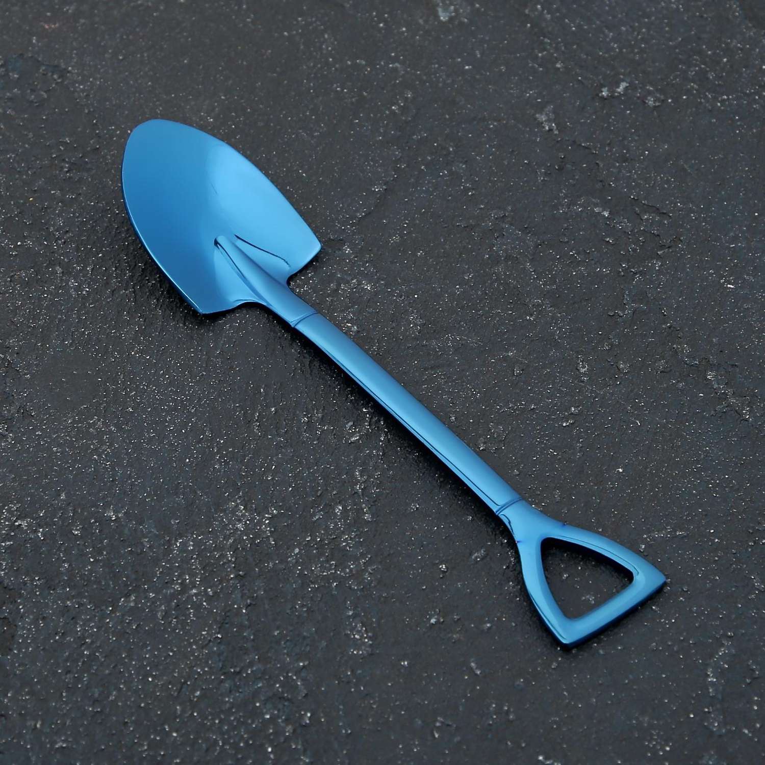 Ложка десертная MAGISTRO Лопата цвет синий форма овальная - фото 1