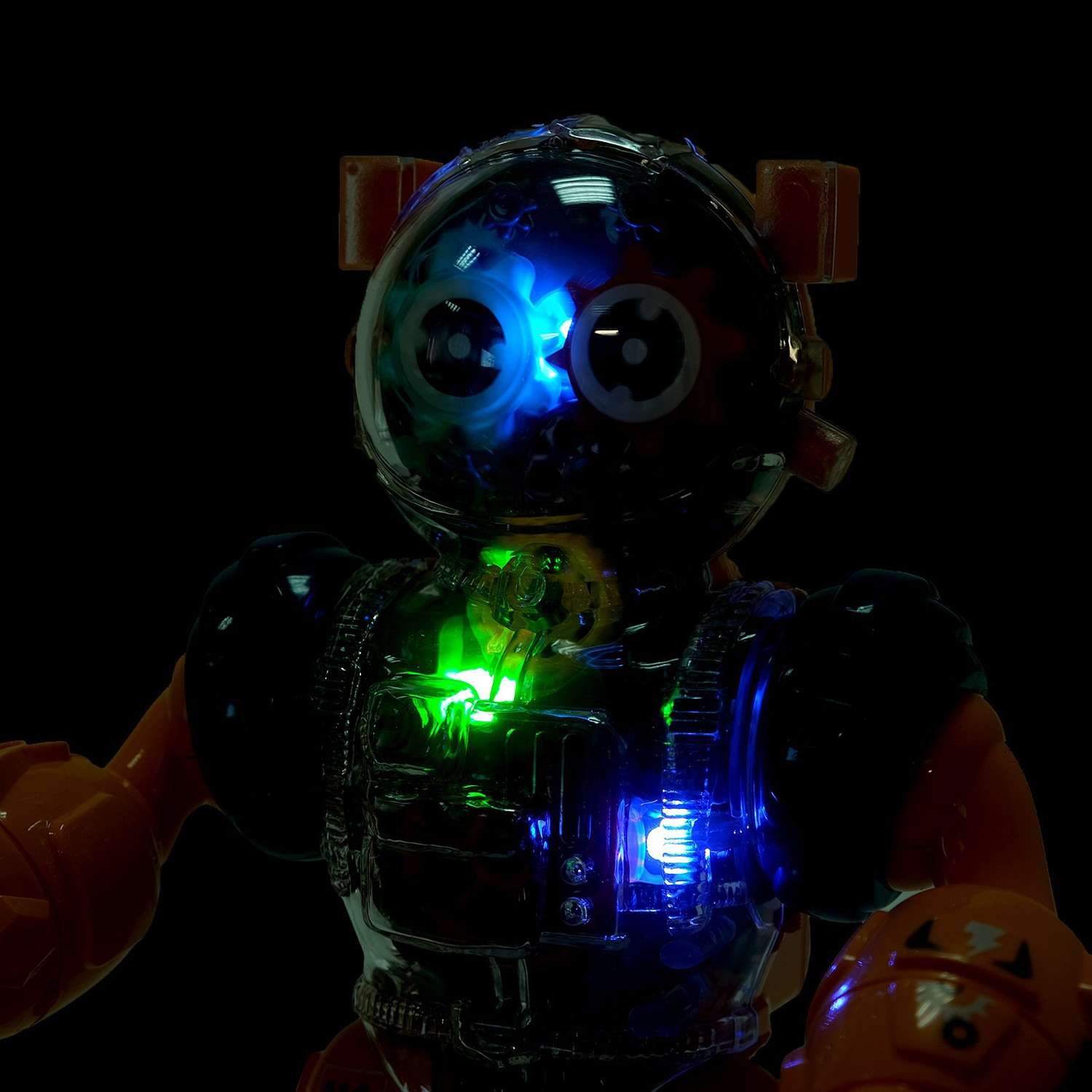 Робот IQ BOT «Шестерёнка» свет звук оранжевый - фото 7