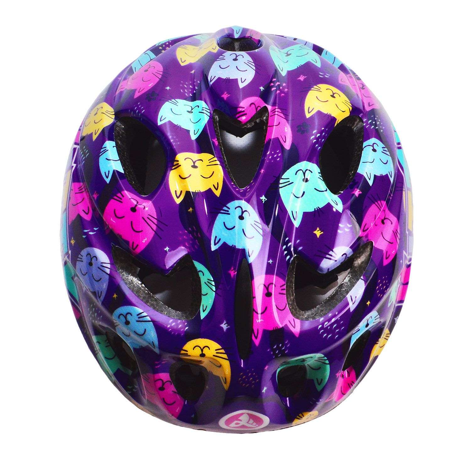 Шлем детский RGX Kitty фиолетовый с регулировкой размера (50-57) - фото 5