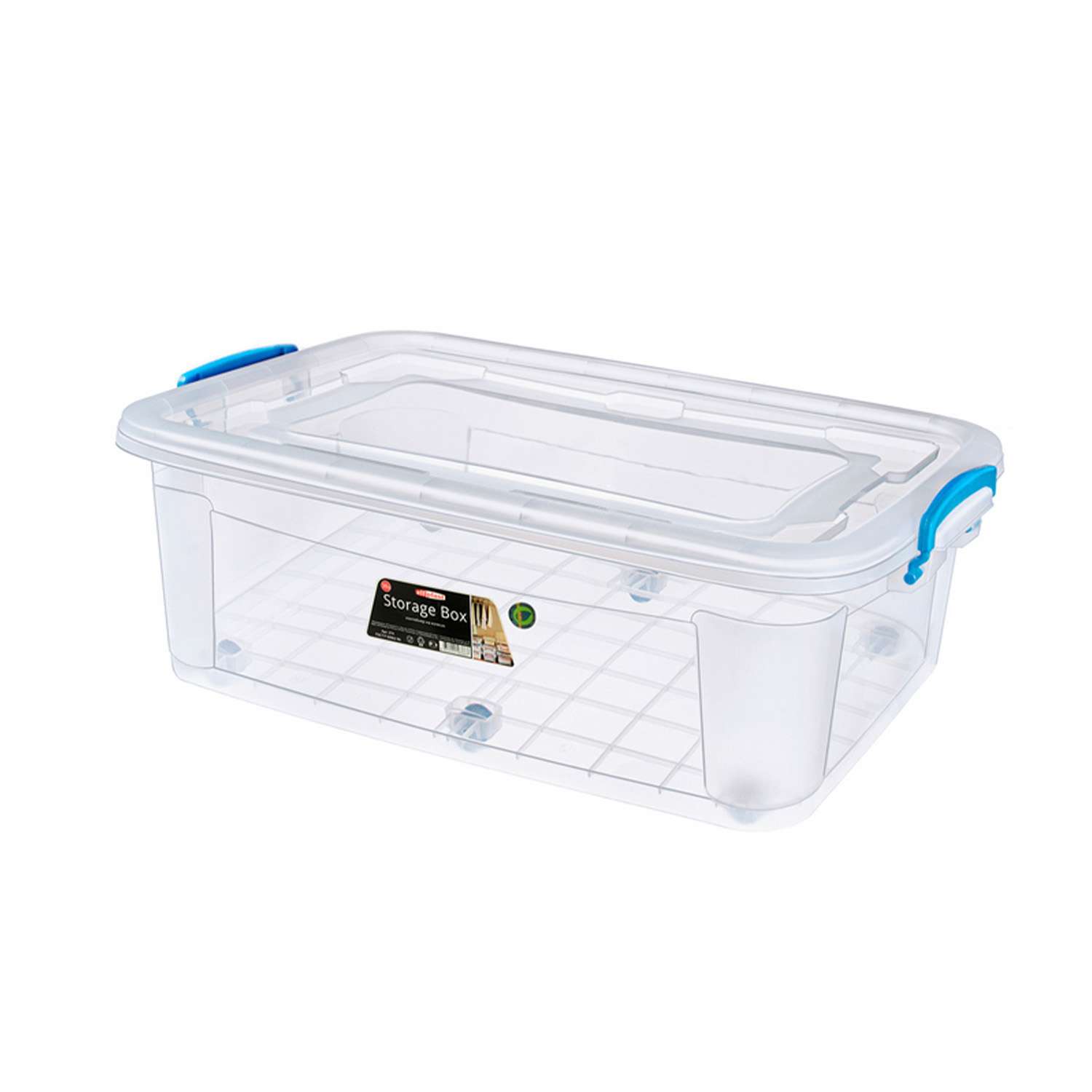 Контейнер elfplast для хранения Storage Box на колесах прозрачный 30 л 64х41.5х19.5 см - фото 9
