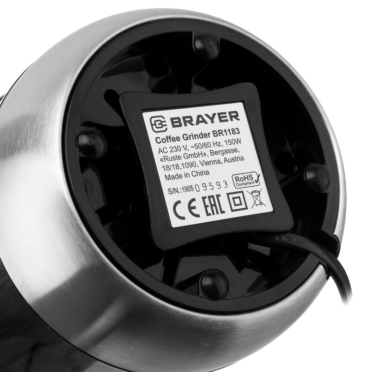 Кофемолка Brayer BR1183 - фото 6