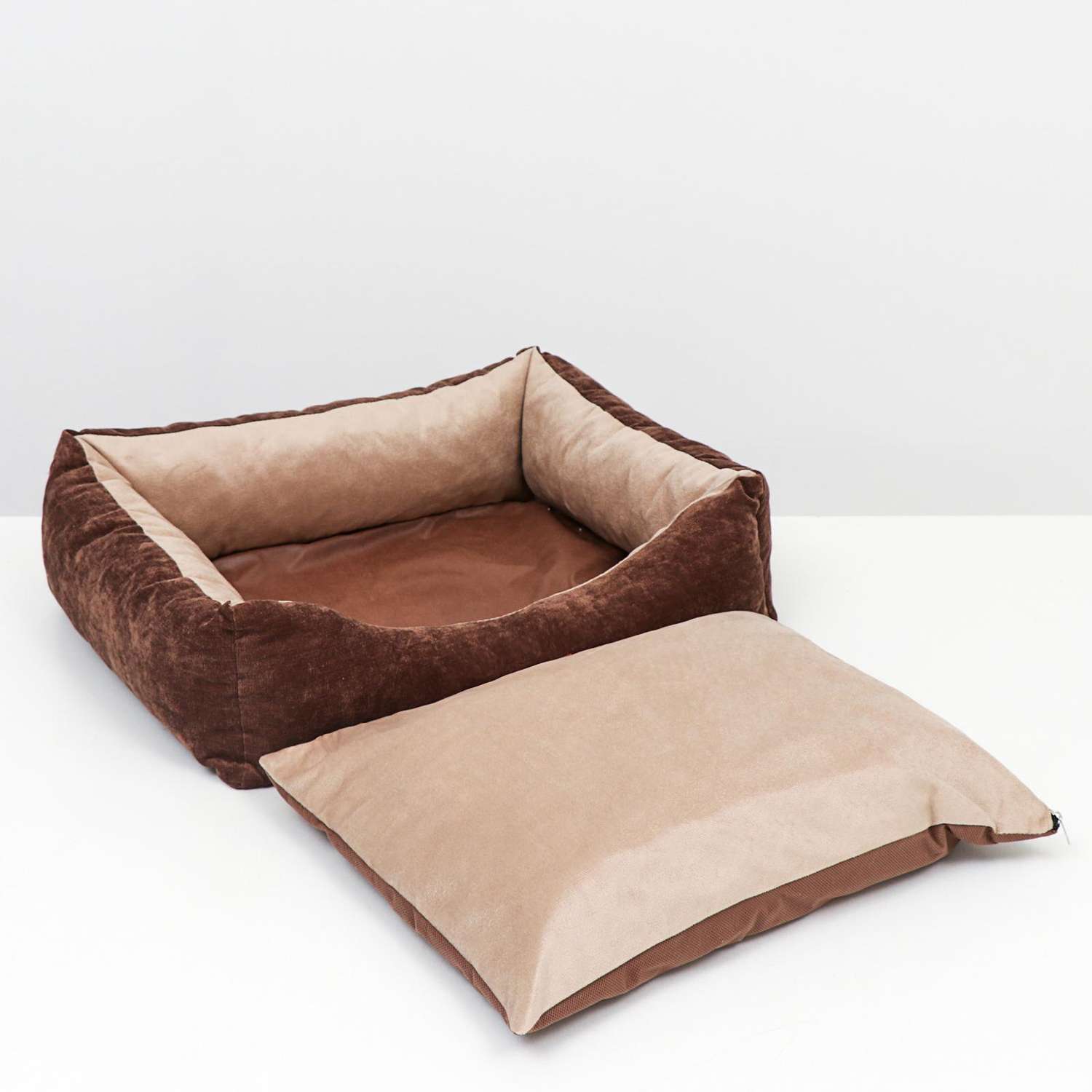 Лежанка Пижон со съемным чехлом мебельная ткань поролон 55х45х15 см - фото 6