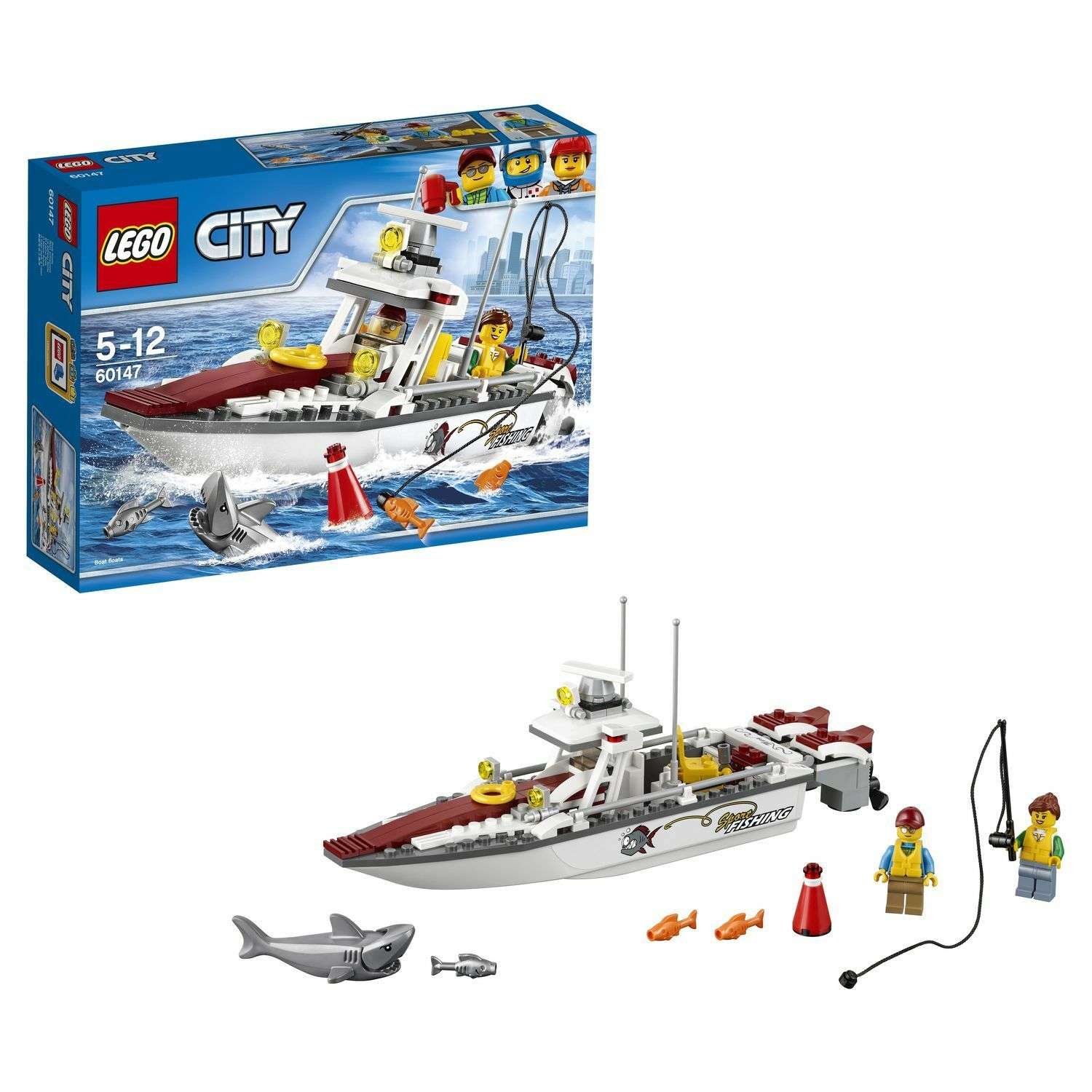 Конструктор LEGO City Great Vehicles Рыболовный катер (60147) - фото 1