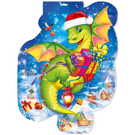 Новогодний плакат Мир поздравлений дракон символ года двусторонний