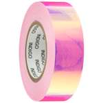 Обмотка Sima-Land Для обруча с подкладкой Mirror rainbow флуо розовый