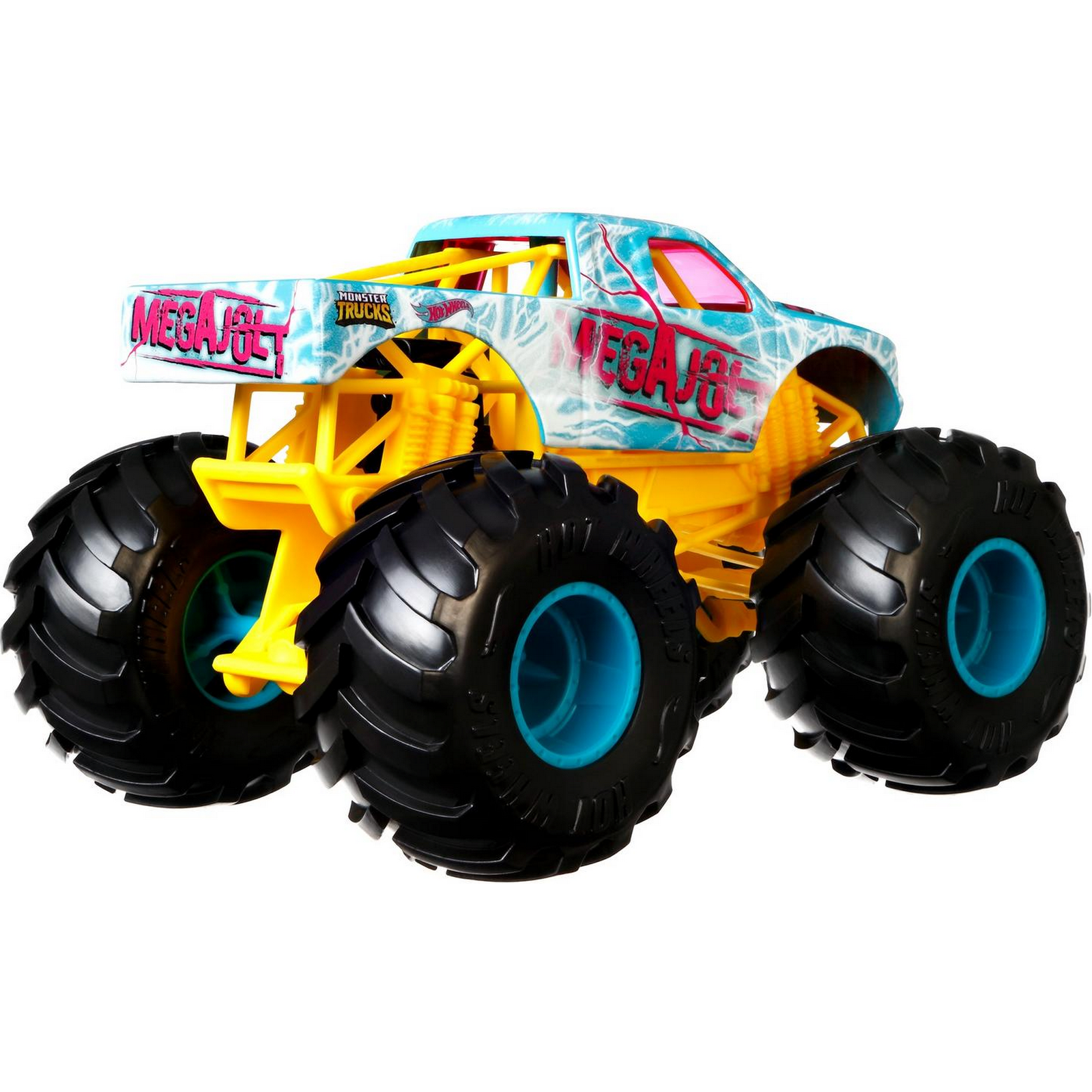 Машинка Hot Wheels Monster Trucks большой Мега Джолт GWL02 FYJ83 - фото 4