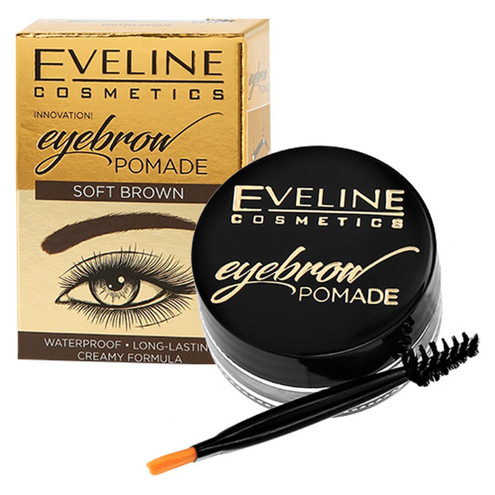 Помада для бровей EVELINE Eyebrow pomade тон soft brown - фото 3