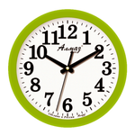 Часы настенные АлмазНН круглые зеленые 28.5 см