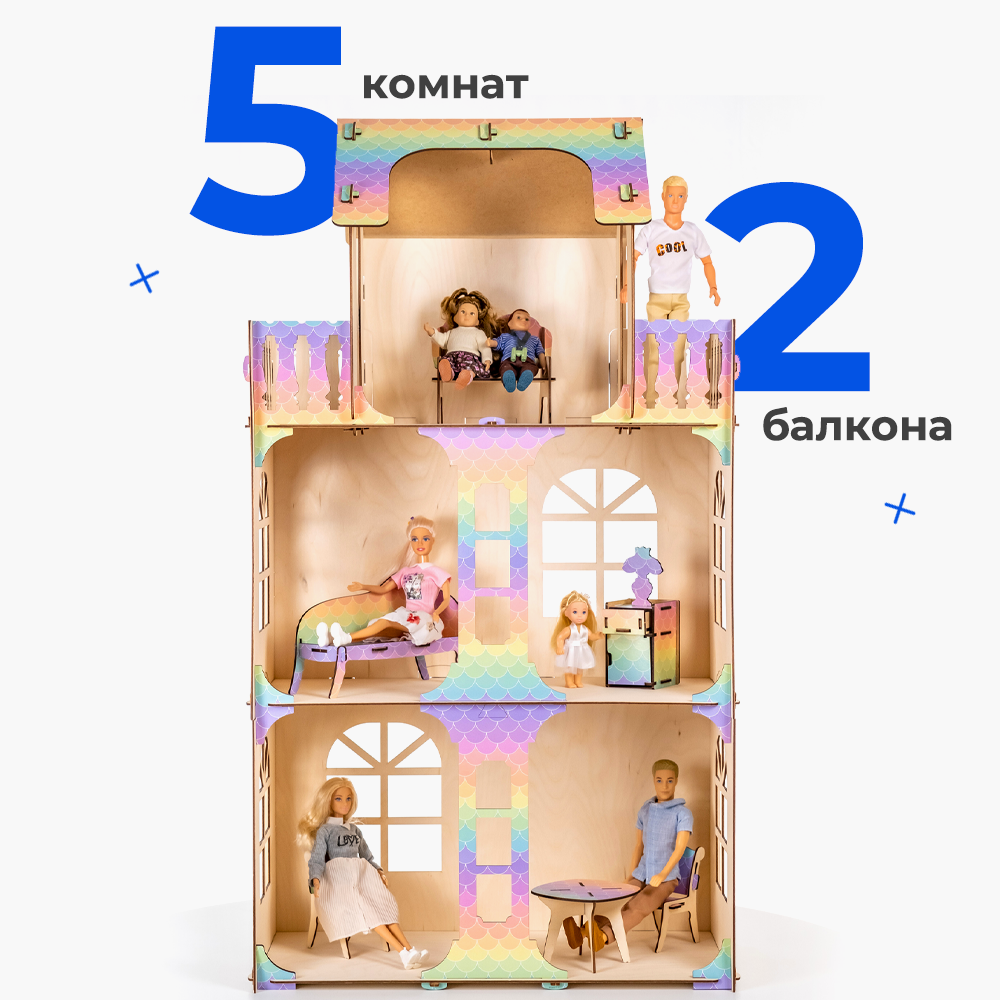 Кукольный домик с мебелью Teremtoys КД-14В КД-14В - фото 2