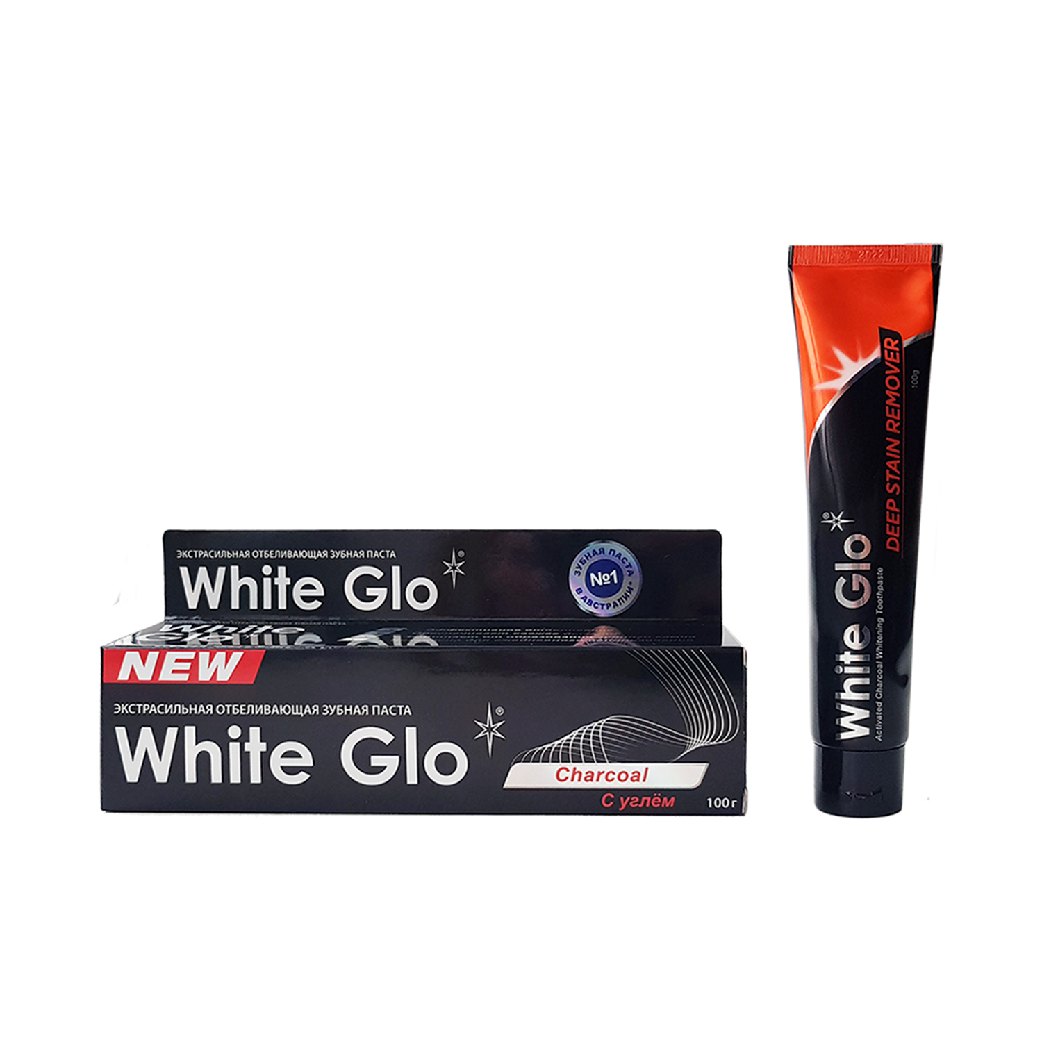 Зубная паста WHITE GLO с углём - фото 1