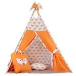 Детская палатка ВигваМАМ Оранжевый лисенок поплин