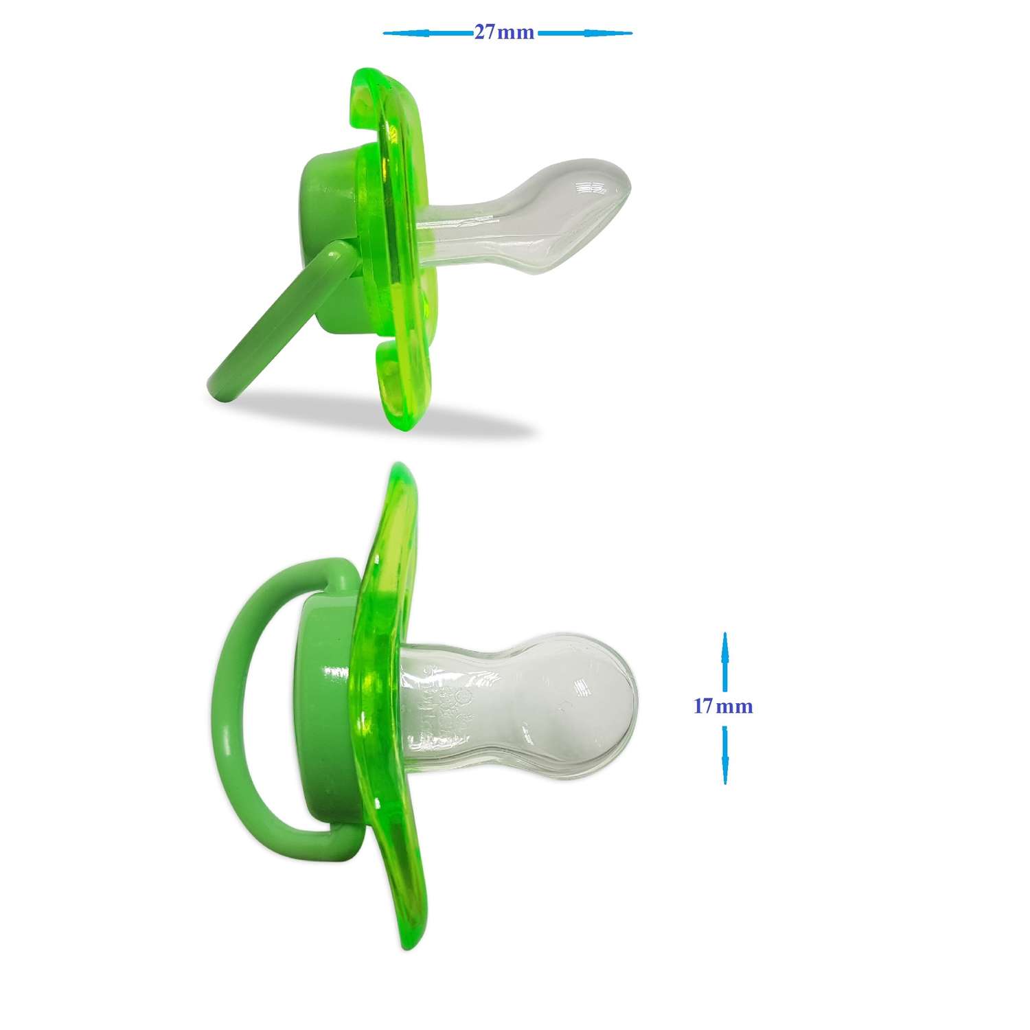 Соска-пустышка Baby Land анатомическая силиконовая 0мес+ зеленый - фото 3