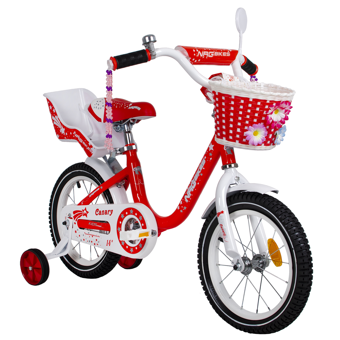 Велосипед NRG BIKES Canary 14 red-white - фото 14