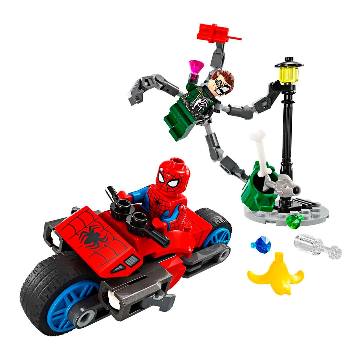 Конструктор детский LEGO Marvel Погоня на мотоцикле: Человек-паук 76275 - фото 9