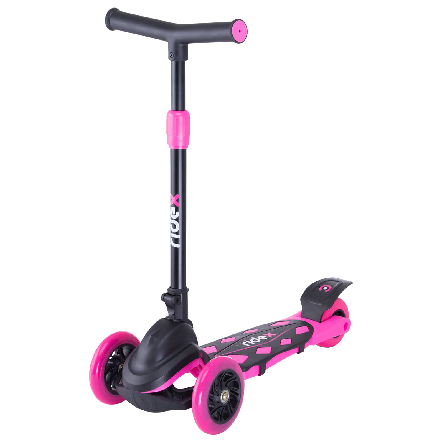 Самокат RIDEX трехколесный 3 wheels scooter Robin 120/80 neon pink - фото 1