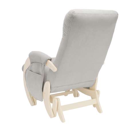 Кресло для кормления Milli Smile с карманами Дуб шампань / ткань Verona Light Grey